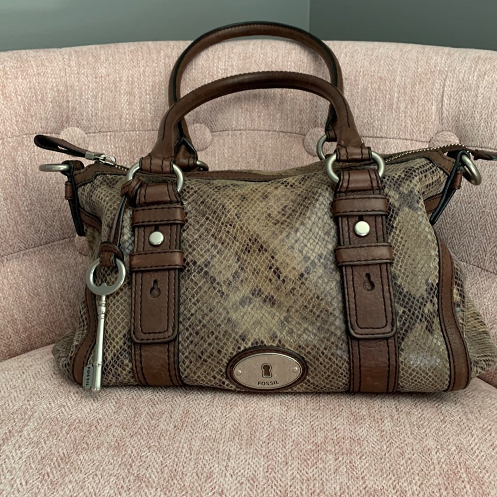 Fossil Snakeskin Look Purse
